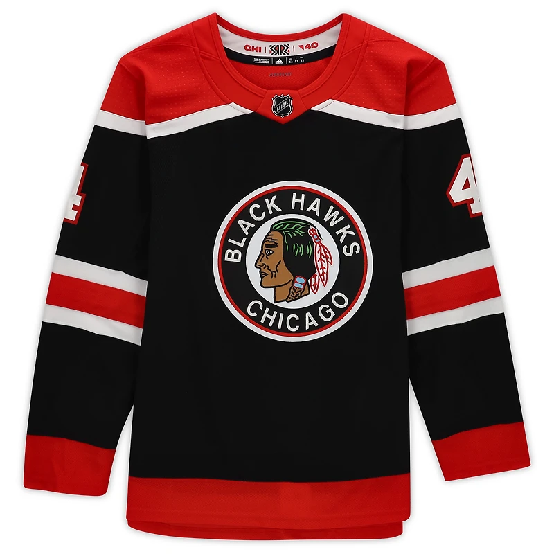Seth Jones Black Chicago Blackhawks Autographed Adidas Reverse Retro Authentic Jersey