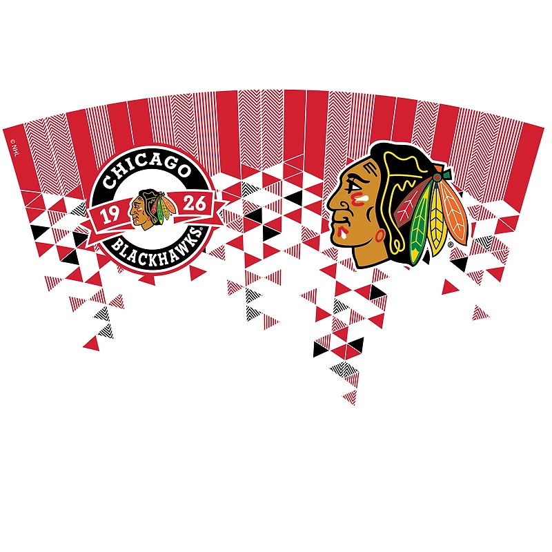 Gobelet classique Tervis Chicago Blackhawks de 24 oz avec couvercle à paille