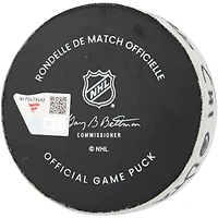 Teuvo Teravainen Chicago Blackhawks Game-Used Goal Puck from March 1, 2026 vs. Utah Mammoth