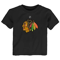 Toddler Outerstuff  Black Chicago Blackhawks Primary Logo T-Shirt