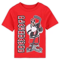 Toddler Red/Heather Gray Chicago Blackhawks Two-Pack Disney Offense Only T-Shirt Set