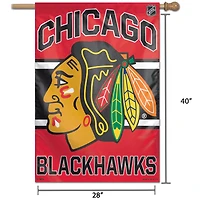 WinCraft Chicago Blackhawks 28" x 40" Wordmark Single-Sided Vertical Banner