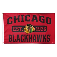 WinCraft Chicago Blackhawks 3' x 5' Single-Sided Franchise Establishment Deluxe Flag