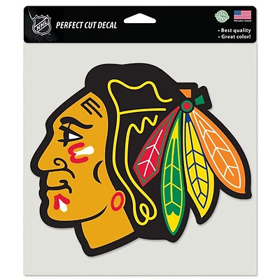WinCraft Chicago Blackhawks Autocollant de voiture couleur 8" x 8"