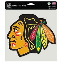 WinCraft Chicago Blackhawks Autocollant de voiture couleur 8" x 8"