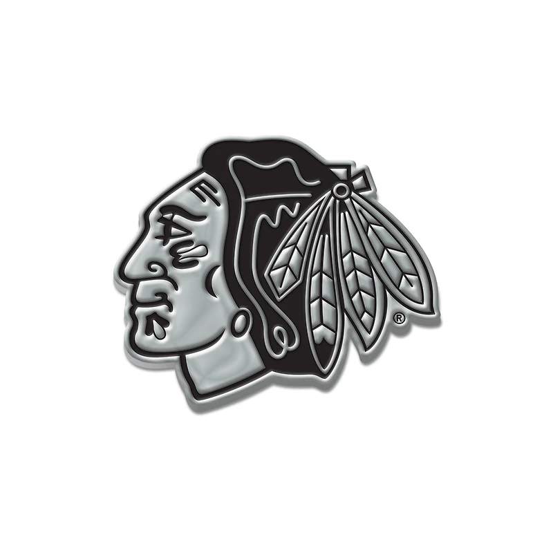 WinCraft Chicago Blackhawks Chrome Auto Emblem