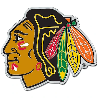 Emblème de voiture chromé coloré WinCraft Chicago Blackhawks