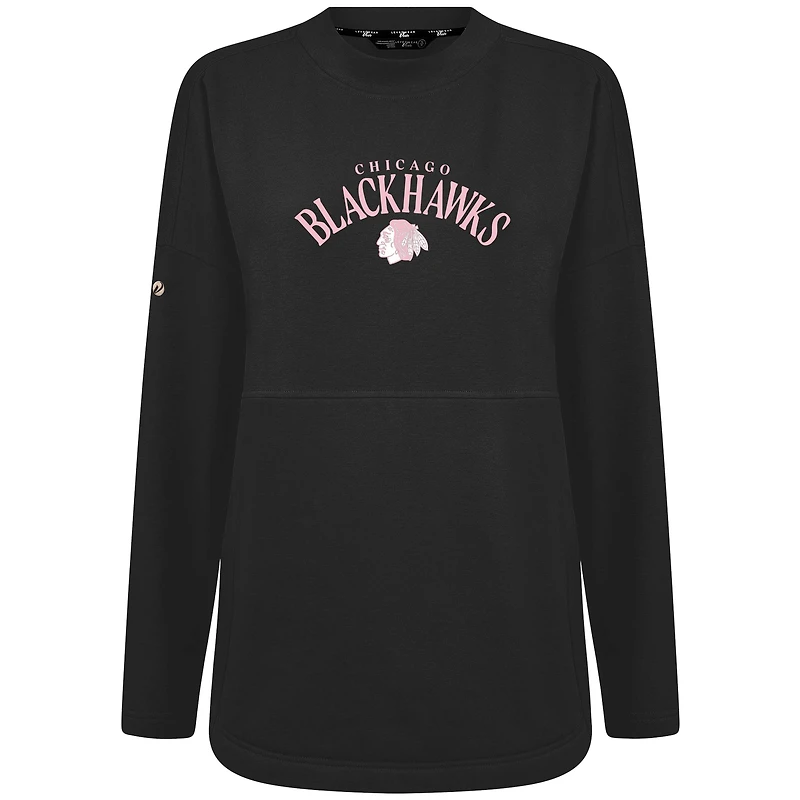 Sweat-shirt à col roulé arqué Beaudry pour la fête des mères Chicago Blackhawks femme de Levelwear