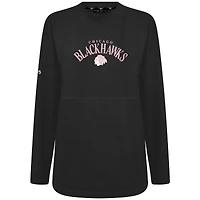 Sweat-shirt à col roulé arqué Beaudry pour la fête des mères Chicago Blackhawks femme de Levelwear