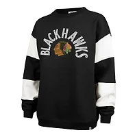Sweat-shirt à capuche noir '47 Chicago Blackhawks Eephus Barred pour femme