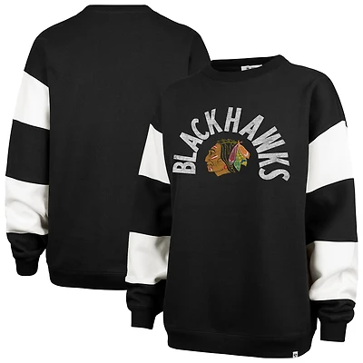 Sweat-shirt à capuche noir '47 Chicago Blackhawks Eephus Barred pour femme