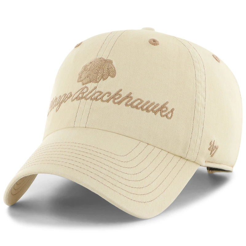 Casquette réglable '47 crème Chicago Blackhawks Haze Clean Up pour femmes