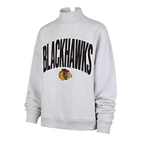Women's '47  Heather Gray Chicago Blackhawks Subtle Muse Sweatshirt