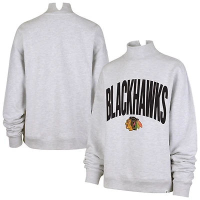 Women's '47 Heather Gray Chicago Blackhawks Subtle Muse Sweatshirt