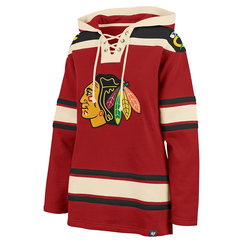 TEI BLKHWK ROUGE NHL W SUPERIOR LACER HOOD SWTLADHOD
