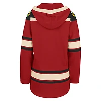 Women's '47  Red Chicago Blackhawks Superior Lacer Pullover Hoodie