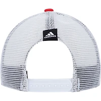 Casquette snapback de camionneur en mousse graphique Chicago Blackhawks adidas rouge/blanc pour femme