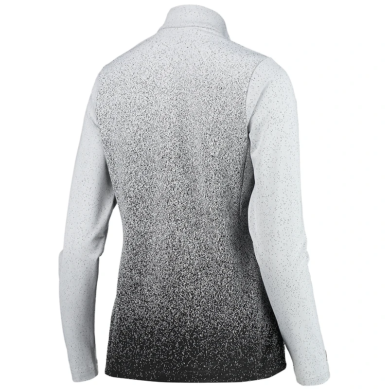 Women's Antigua White/Black Chicago Blackhawks Guide Desert Dry Full-Zip Jacket