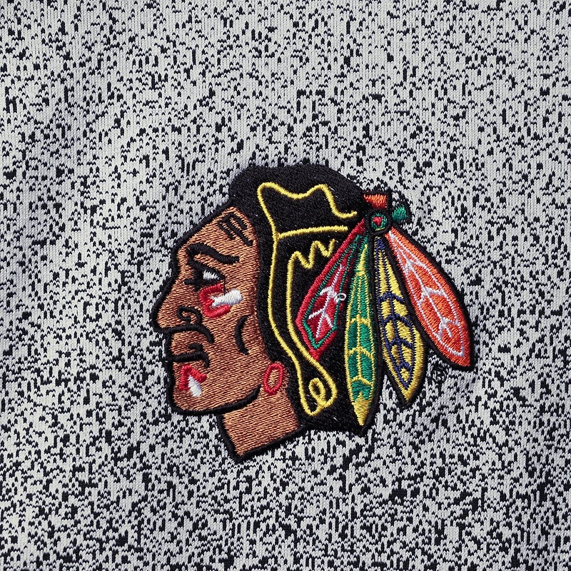 Women's Antigua White/Black Chicago Blackhawks Guide Desert Dry Full-Zip Jacket