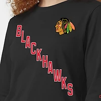 Women's Champion  Black Chicago Blackhawks 2-Hit Long Sleeve T-Shirt
