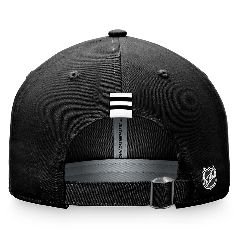 Women's Fanatics  Black Chicago Blackhawks Authentic Pro Rink Adjustable Hat