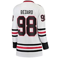 Women's Fanatics Connor Bedard White Chicago Blackhawks Away Breakaway Jersey