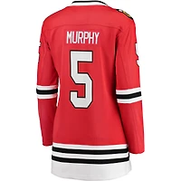 Maillot de joueur échappé des Blackhawks Chicago Fanatics Connor Murphy rouge pour femmes