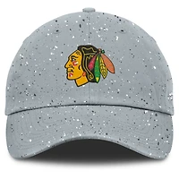 Women's Fanatics Gray Chicago Blackhawks Heritage Snow Day Speckle Adjustable Hat