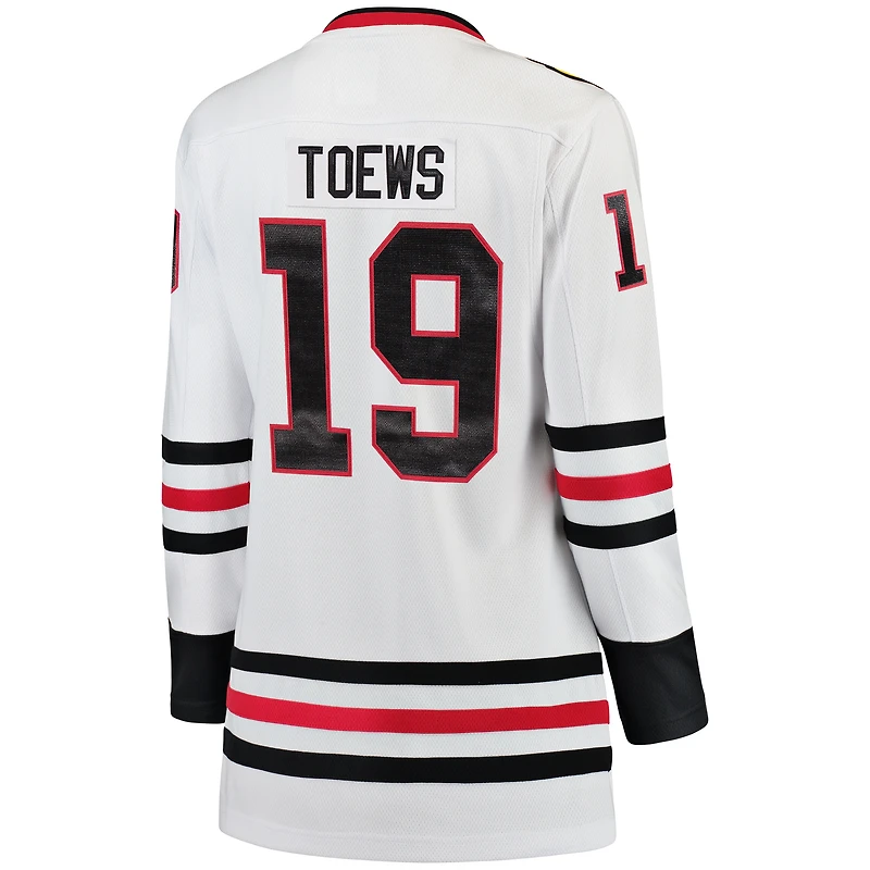 Fanatics pour femmes de marque Jonathan Toews White Chicago Blackhawks Breakaway - Maillot joueur