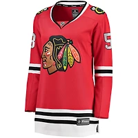 Maillot domicile rouge Breakaway MacKenzie Entwistle des Blackhawks de Chicago pour femmes (Fanatics)