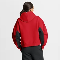 Women's Fanatics Red Chicago Blackhawks Back Check Boxy Hoodie