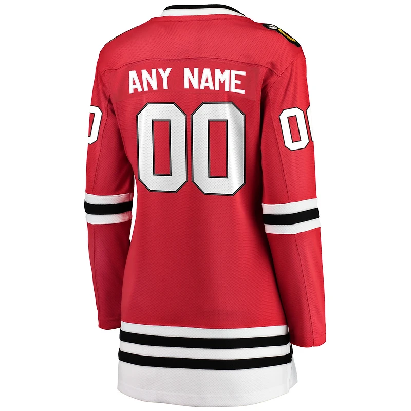 Women's Fanatics Red Chicago Blackhawks Breakaway - Custom Jersey