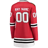 Women's Fanatics Red Chicago Blackhawks Breakaway - Custom Jersey