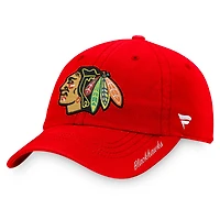 Women's Fanatics Red Chicago Blackhawks Core Primary Logo Adjustable Hat
