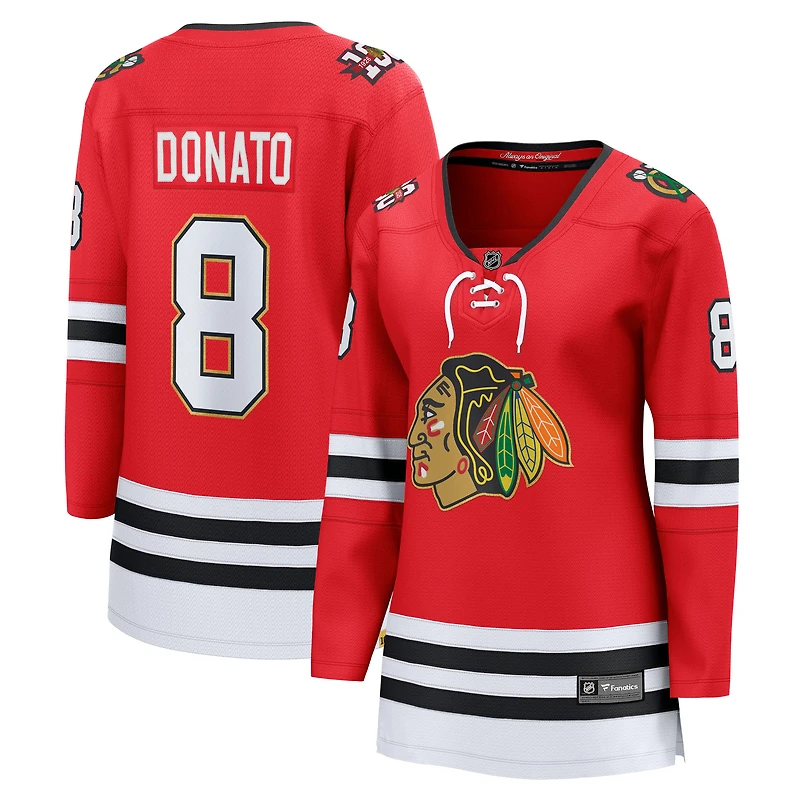 Women's Fanatics Ryan Donato Red Chicago Blackhawks Centennial Breakaway Player Jersey
