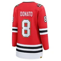 Maillot de joueur échappé du centenaire des Blackhawks Chicago Ryan Donato, fanatiques féminines