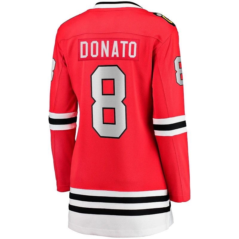Women's Fanatics Ryan Donato Red Chicago Blackhawks Home Breakaway Player Jersey