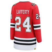 Maillot de joueuse échappée centenaire des Blackhawks Chicago rouge Sam Lafferty pour femmes Fanatics