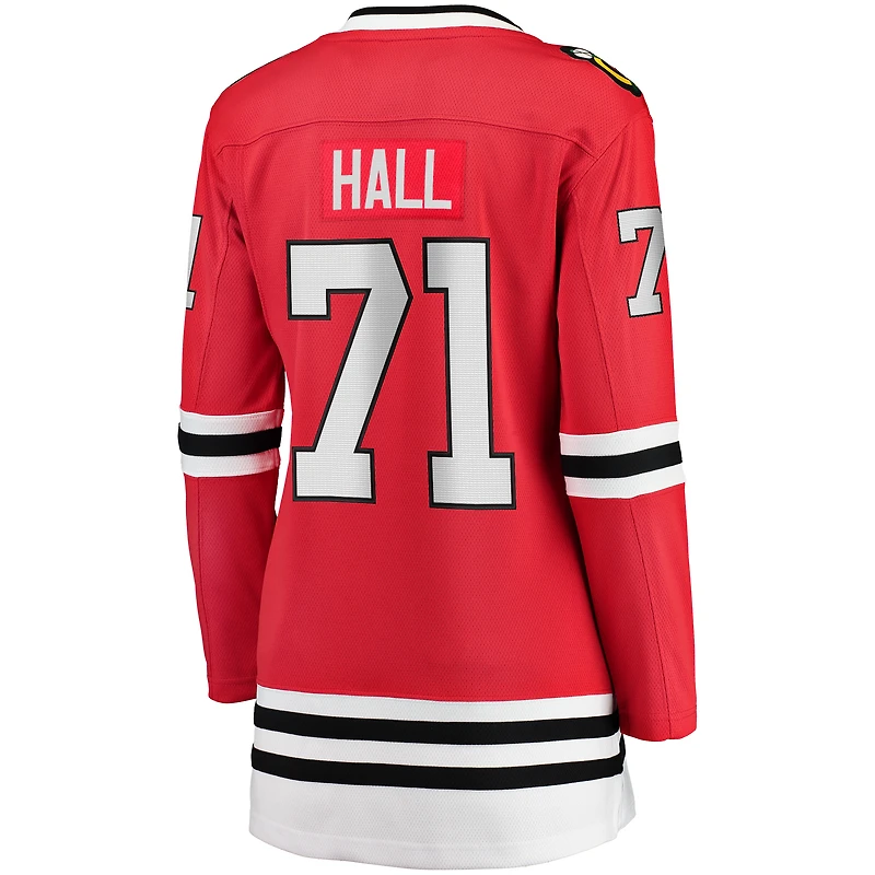Women's Fanatics Taylor Hall Red Chicago Blackhawks Home Breakaway Player Jersey