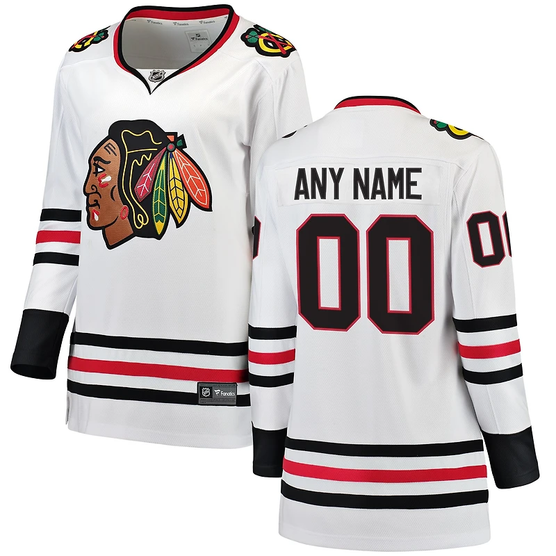 Women's Fanatics White Chicago Blackhawks Breakaway - Custom Jersey
