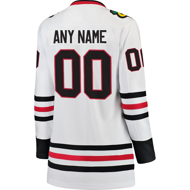 Women's Fanatics White Chicago Blackhawks Breakaway - Custom Jersey
