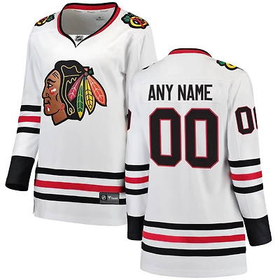 Women's Fanatics White Chicago Blackhawks Breakaway - Custom Jersey