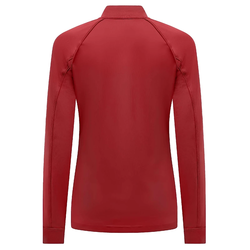 Haut à glissière quart de tour Kinetic Insignia Core Raglan rouge pour femme Levelwear Chicago Blackhawks