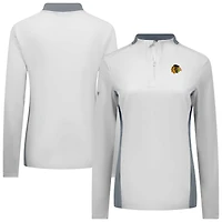 Haut à glissière quart de tour Moxie Insignia Core pour femme des Chicago Blackhawks Levelwear blanc