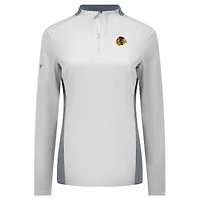 Haut à glissière quart de tour Moxie Insignia Core pour femme des Chicago Blackhawks Levelwear blanc