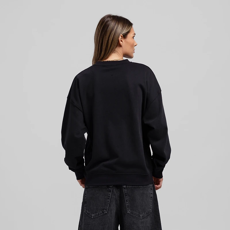 Sweat-shirt oversize noir Mitchell & Ness Chicago Blackhawks Core pour femme