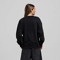 Sweat-shirt oversize noir Mitchell & Ness Chicago Blackhawks Core pour femme