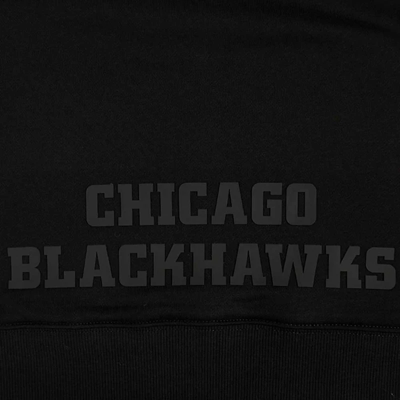 Sweat à capuche court pour femme Pro Standard Chicago Blackhawks Jewels noir