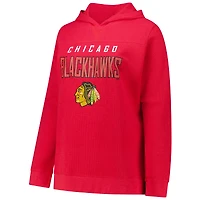 Sweat à capuche thermique taille plus avec nom et numéro pour femme Connor Bedard Red Chicago Blackhawks