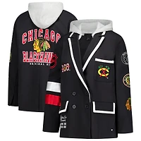 Blazer à capuche The Wild Collective Original 6 noir pour femmes